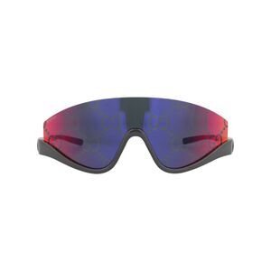 Gucci Shield-Frame Injection Sunglasses Grey Womens